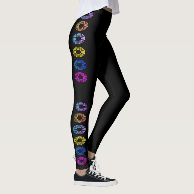 Miami Circles Design Leggings (Höger)