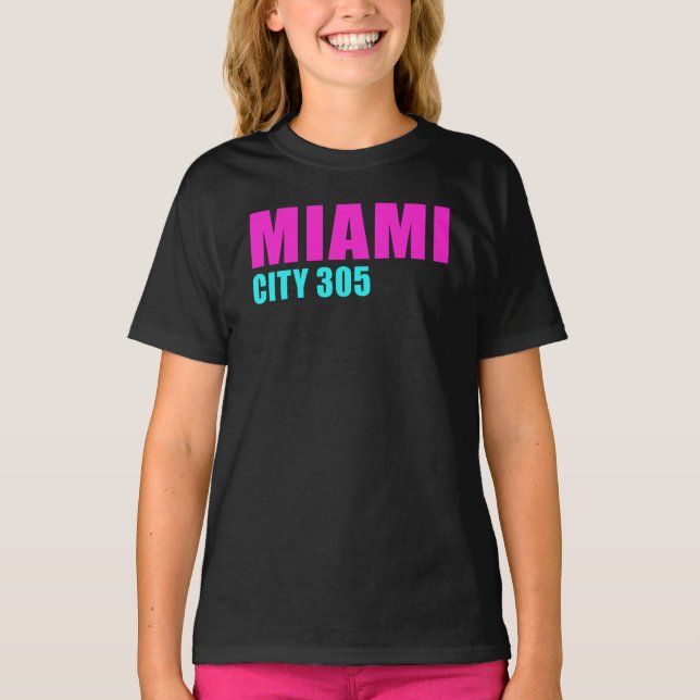 Miami City 305 Tee Shirt (Framsida)