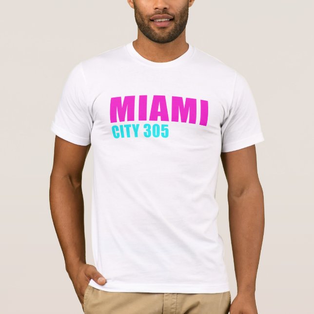 Miami City 305 Tee Shirt (Framsida)