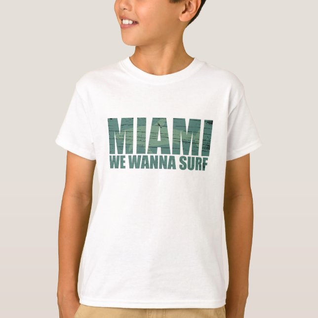 Miami city Florida blue T Shirt (Framsida)