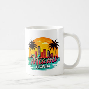 Miami City Florida skyline Kaffemugg