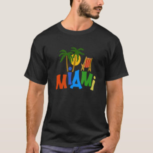 Miami City Florida souvenir för manar kvinnor 7 T Shirt