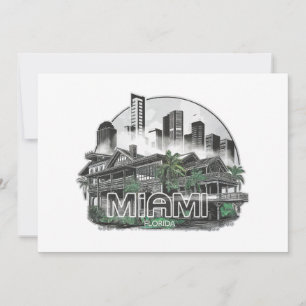 Miami City Florida USA Inbjudningar