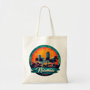 Miami City Floridas skyline Tygkasse