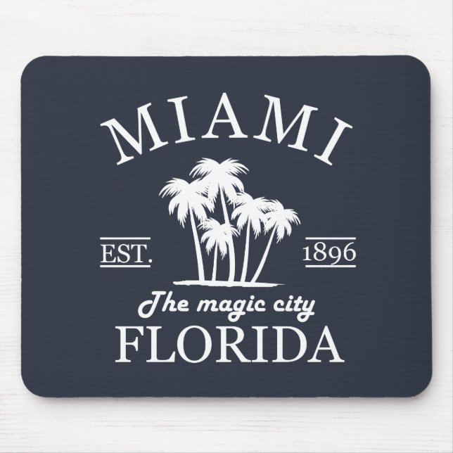 Miami City-stranden i Florida Musmatta (Framsidan)