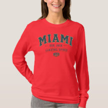 Miami Coastal Spirit Vintage Dam långärmad T-shirt