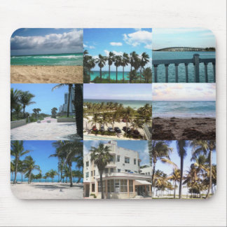 Miami Collage - 50 Nyanser av Blått Musmatta