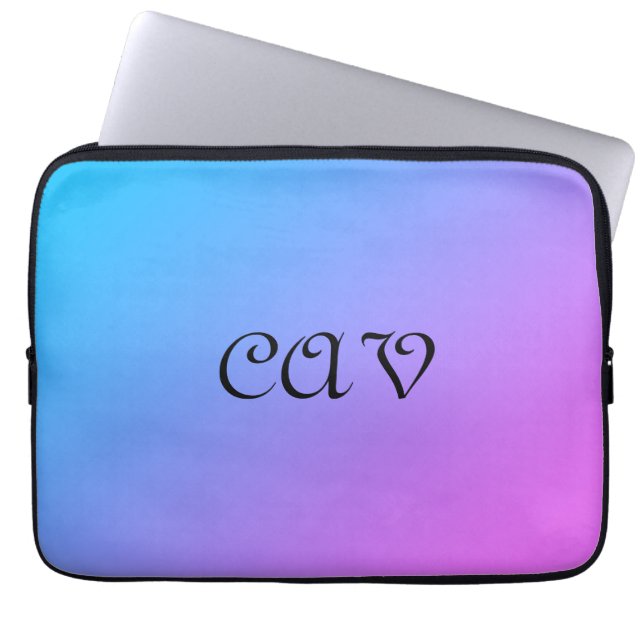 Miami CornblommBlue Laptop Fodral (Framsidan)