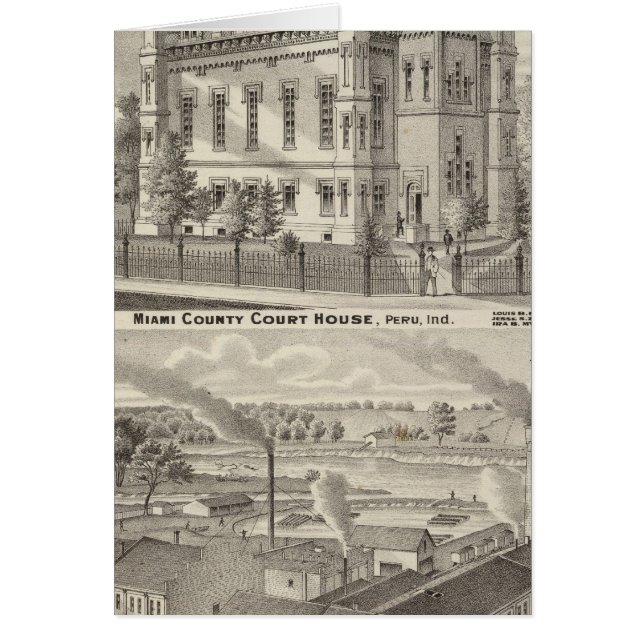 Miami County Court House Hälsningskort (Framsidan)