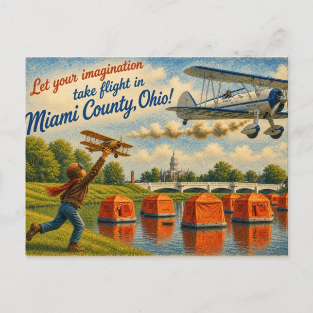 Miami County Ohio vykort (Framsida)