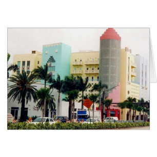 miami deco hälsningskort