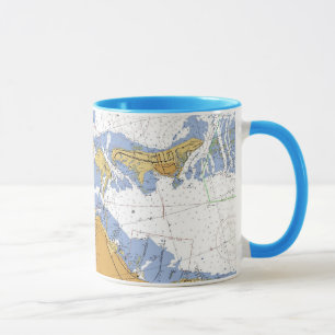 Miami den nautiska Florida Biscayne fjärden Mugg