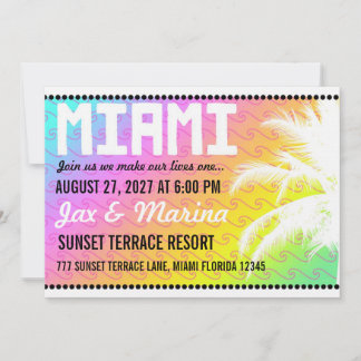 MIAMI-destinationsinbjudan Inbjudningar