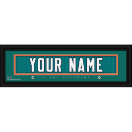 Miami Dolphins NFL Brev Art Black Framework Skriv 