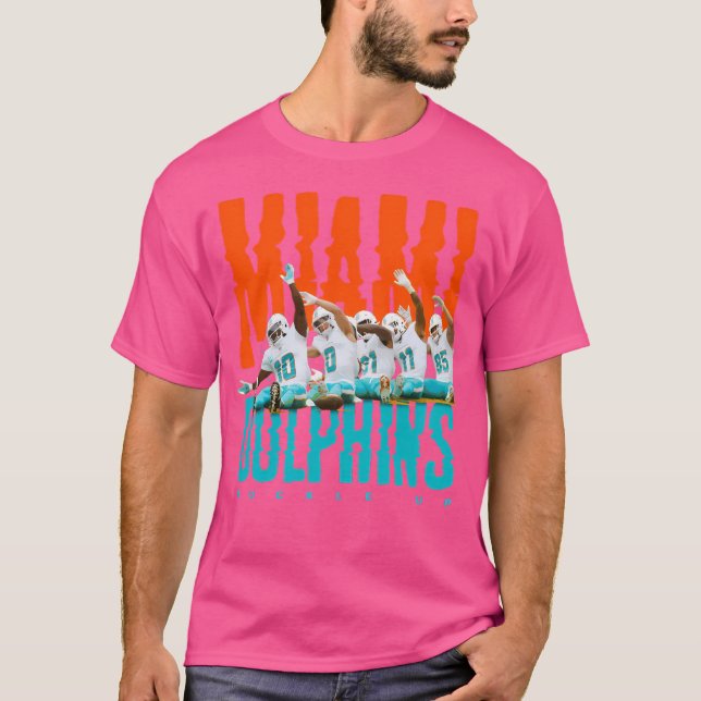 Miami Dolphins Roller Underlägg T Shirt (Framsida)
