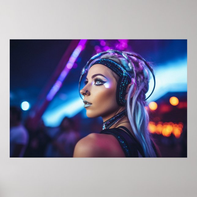 Miami EDM-rave-flicka Poster (Framsidan)