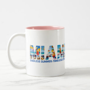 Miami Endless Summer Tidlös Stil Två-Tonad Mugg