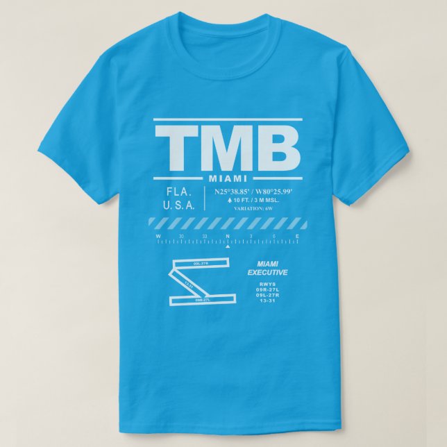 Miami Executive Airport TMB T-Shirt (Design framsida)