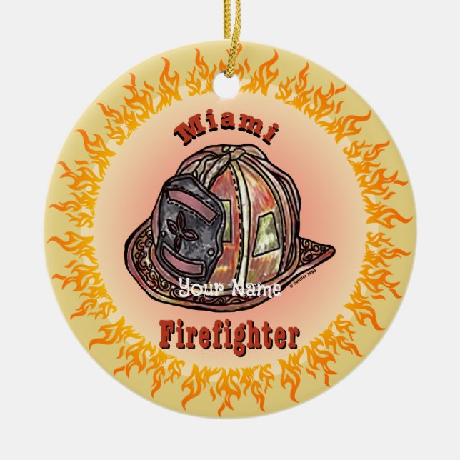 Miami Firefighter ornament (Framsidan)