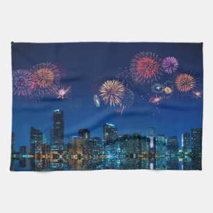Miami Fireworks Kökshandduk
