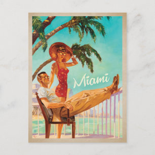 Miami, FL-Couple Vykort