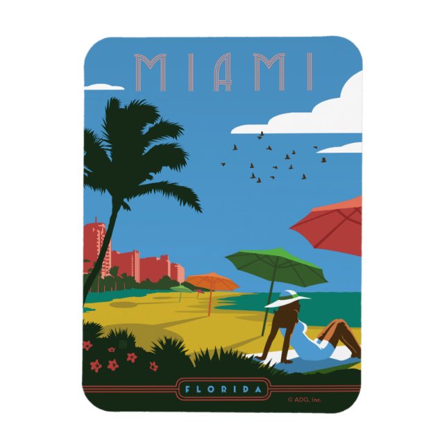 Miami, FL Magnet (Vertikal)