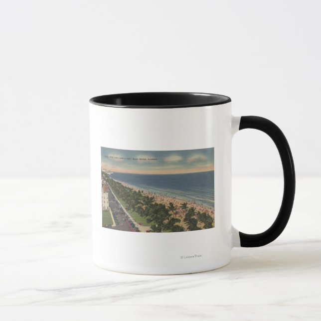 Miami, FL - Ocean Drive och Lummus Park Mugg (Höger)