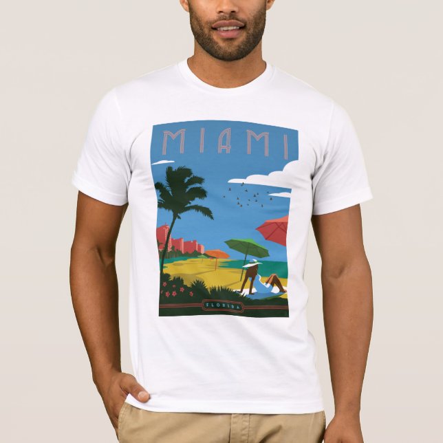 Miami, FL Tee Shirt (Framsida)