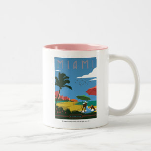 Miami, FL Två-Tonad Mugg