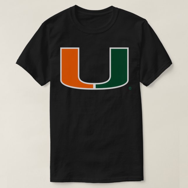 Miami Fla HURRICANES CORAL GABLES FL T Shirt (Design framsida)
