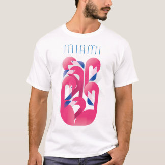 Miami Flamingofärg T-shirt