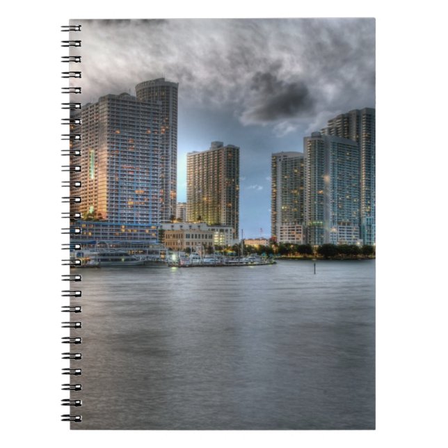 Miami Florida Anteckningsbok Med Spiral (Framsidan)
