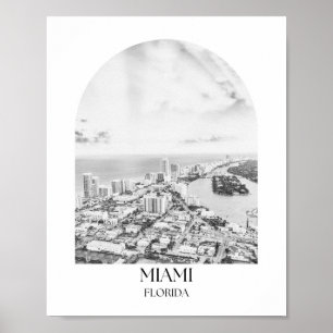 Miami Florida Arch Photo Print Poster