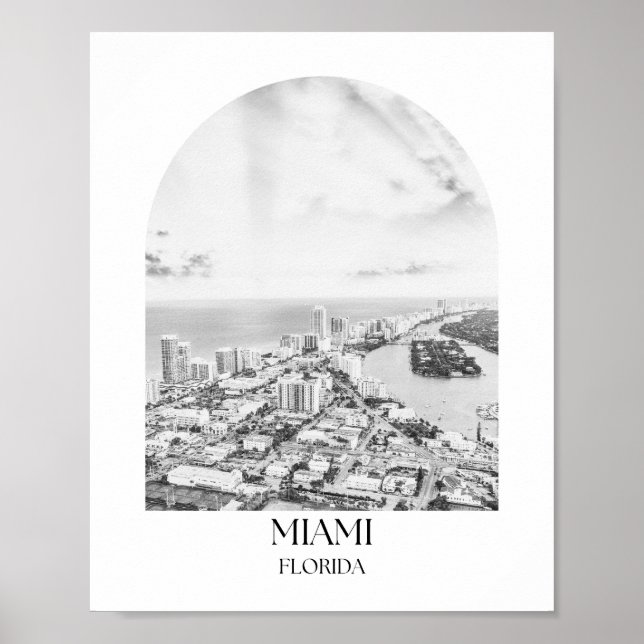 Miami Florida Arch Photo Print Poster (Framsidan)