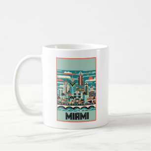 Miami Florida Art Deco Kaffemugg