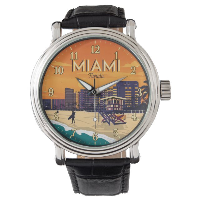 Miami Florida Beach Armbandsur (Framsida)