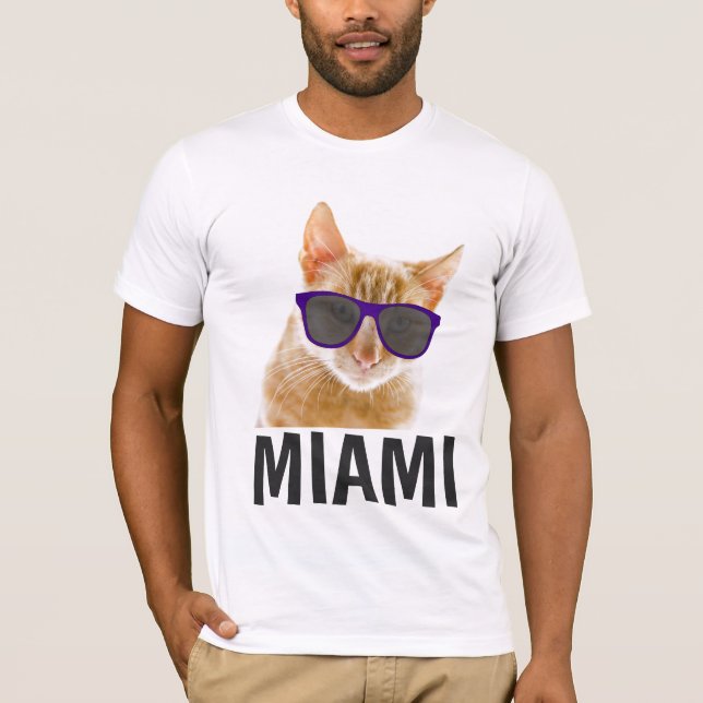 MIAMI FLORIDA Cat T-shirts (Framsida)
