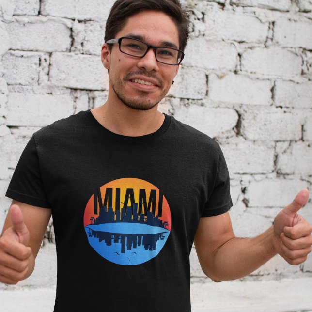 Miami Florida Cityscape Skyline Photo T Shirt (Miami Florida Cityscape Skyline Photo T-Shirt)
