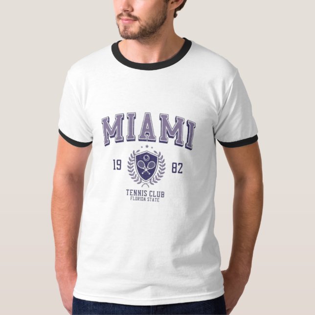 Miami Florida college state varsity athletic T Shirt (Framsida)