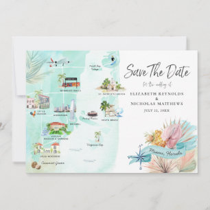 Miami Florida Destination Bröllop Itinerary Kart