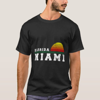 Miami Florida Distress Fl Gift Souvenir T Shirt