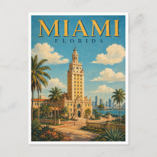 Miami Florida Frihetstornet GeoSaga Vykort