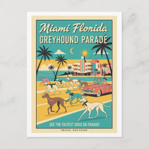 Miami, Florida – Greyhound Parade Vykort