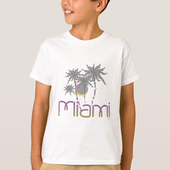 Miami, Florida Handflatan Coola T Shirt (Framsida)