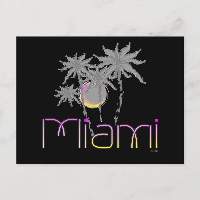 Miami, Florida Handflatan Coola Vykort (Framsida)
