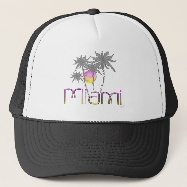 Miami, Florida Handflatan Modern Coola Justable Ha Keps (Framsida)