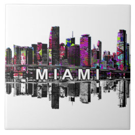 Miami, Florida i graffiti Kakelplatta