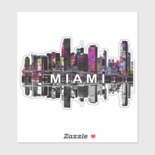 Miami, Florida i graffiti Klistermärken