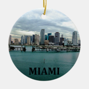 Miami Florida julprydnad Julgransprydnad Keramik