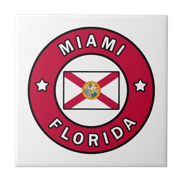Miami Florida Kakelplatta (Framsidan)